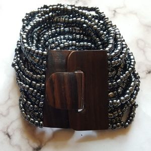 Beaded Bracelet and Earring Set